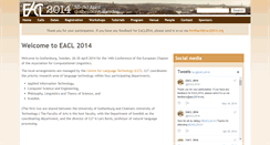 Desktop Screenshot of eacl2014.org